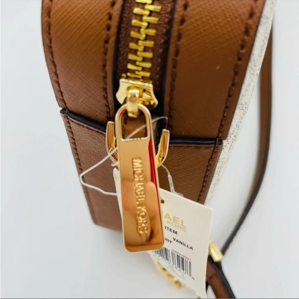 Michael Kors Large EW Crossbody Bag Vanilla/Brown